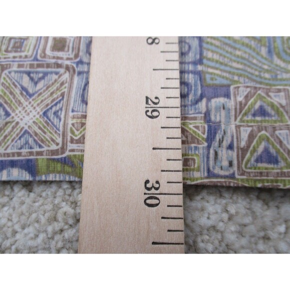 Tori Richard Shirt Mens Large L Blue Graphic Print Hawaiian Cotton Button Up - Picture 10 of 12